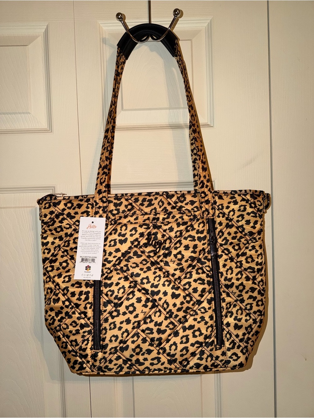 Lug Rally Tote Bag NWT Spotted Leopard